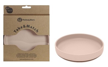 PETITE&MARS SILIKONOWY TALERZYK Z Przyssawką Talerz Bez BPA