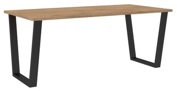 CEZAR biurko industrialne 185x90 dąb lancelot