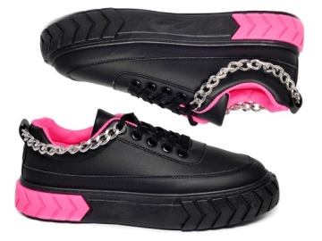 BUTY SPORTOWE ADIDASY EKO SKÓRA NA PLATFORMIE