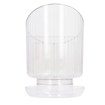 Przezroczysty uchwyt na pędzle do makijażu Obrotowy, wodoodporny, TQ