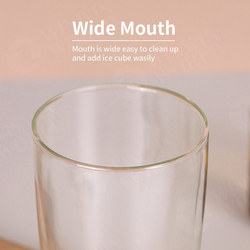 Double Wall Glass Tumbler - 14-Ounce, All Gla