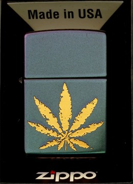 Zapalniczka ZIPPO IRIDESCENT CANABIS