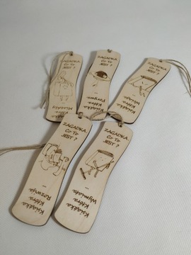 Закладка Забавная загадка с гравировкой