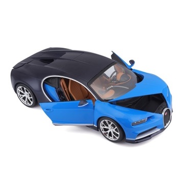 Bugatti Chiron 1:18 модель Bburago 18-11040 синий.