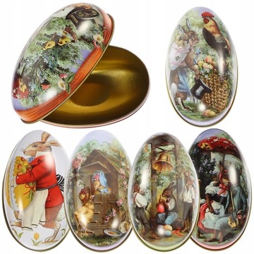 Пасхальная подарочная коробка для чая в жестяной банке