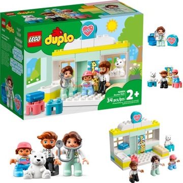 LEGO Duplo 10968 Визит к доктору Доктор Дося Мишка Тедди Жираф Мера 2+