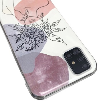Grube etui 2MM do Samsung A51 5G wzory + Szkło