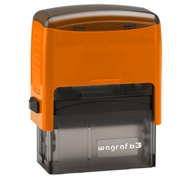 WAGRAF B3s ШТАМП ДЛЯ 6 СТРОК НАЗВАНИЕ КОМПАНИИ ОФИСНЫЙ ДИЗАЙН + ЛАСТИК