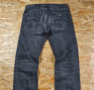 Spodnie Jeansowe ARMANI JEANS Elastan Stretch Dżinsowe J45 SLIM 34