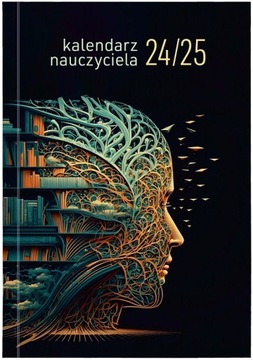 Kalendarz B6 nauczyciela terminarz książkowy 2024 2025 PCV MOTYLE