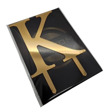 Топперы для торта GOLD INITIALS XL LETTERS для торта набор золотых зеркал 2 шт.