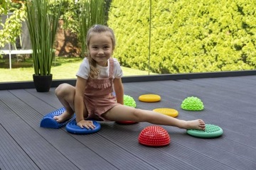 Сенсорный путь для детей, набор из 11 дисков для тренировки баланса