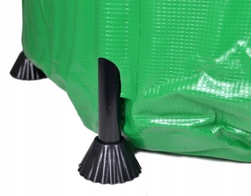 BECZKA 1000L SKŁADANY ZBIORNIK z KRANEM NA DESZCZÓWKĘ WODĘ z RYNNY ZIELONY