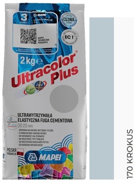 MAPEI FUGA CEMENTOWA Ultracolor Plus 170 KROKUS 2kg elastyczna UNIWERSALNA