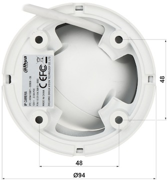 IP КУПОЛЬНАЯ КАМЕРА IPC-HDW1530T-0280B-S6 - 5 Мп 2,8 мм DAHUA DNR, WDR