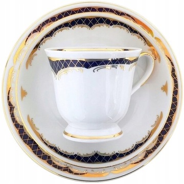 042 ASTRA SERWIS KAWOWY 12/39 CHODZIEŻ PORCELANA