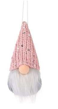 660 КРЕМОВЫЙ гном эльф РОЖДЕСТВЕНСКИЙ КУЛОН 10 СМ