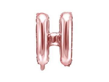 Balon Foliowy Literka Rose Gold H Alfabet 35cm