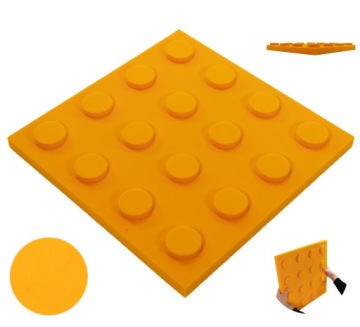 Klocek akustický panel Decor pěna měkká dekorace 50x50 gr. 4 cm atesty