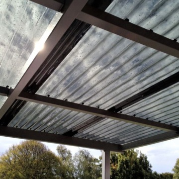 Плита ПОЛИКАРБОНАТ трапециевидная трапеция 0,9х3,00 графит