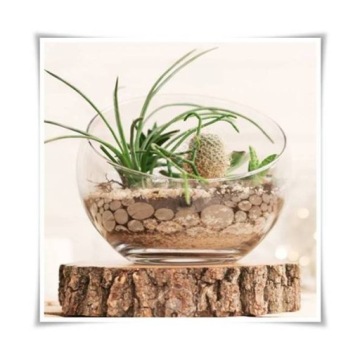 СТЕКЛЯННАЯ ВАЗА, наклонная, золото, 10x25см, SERENITE MONDEX