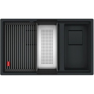 Zlewozmywak Franke Kanon KNG 160-46-21 Fragranit+ Czarny mat/Czarny odpływ