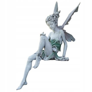 Siedząca wróżka Statua Ozdoba ogrodowa