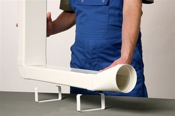 Редукционный круглый фи 125/100 мм, белый, Вентиляционные отверстия