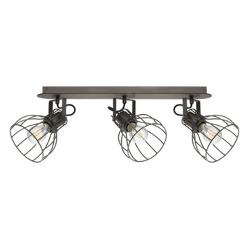 LAMPA SUFITOWA Spot Eglo czarny, odcienie brązu i beżu, wielokolorowy