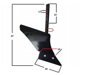 ПЛУГ ОДНОСТОРОННИЙ KONNER & SOHNEN KS SP2 FOR GL