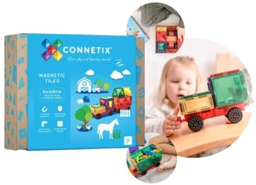 CONNETIX KLOCKI MAGNETYCZNE RAINBOW MOTION PACK 24 EL.