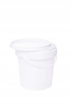 10 пластиковых ведерок белого цвета объемом 1 литр для ЕДЫ!