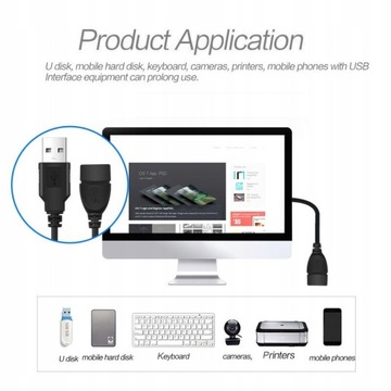 Kebidumei 3-метровый удлинительный кабель USB 2.0 для передачи данных