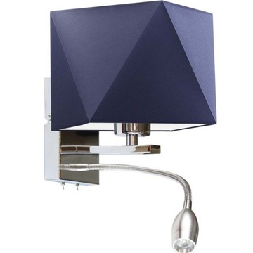 Kinkiet abażur lampa ścienna LED E27 kinkiet ścienny lampa na ścianę czarny
