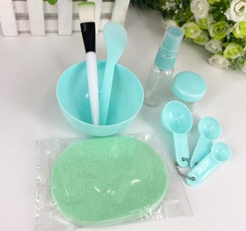 9Pc Silicone Face Mask Mixing Bowl Set DIY Face