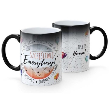 Kubek Prezent Emeryta Emerytki SZCZĘŚLIWEJ EMERYTURY Magiczny