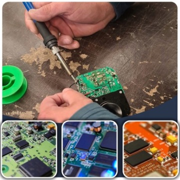 НАБОР ЭЛЕКТРОИНСТРУМЕНТОВ ПАЯЛЬНИК 60ВТ МУЛЬТИМЕТР XL380L ОРГАНАЙЗЕР