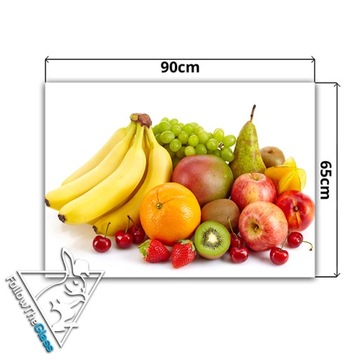декор стеклянная закаленная панель HD 90x65 фрукты
