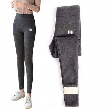 LEGGINSY OCIEPLANE WYSOKI GETRY NA ZIMOWE M