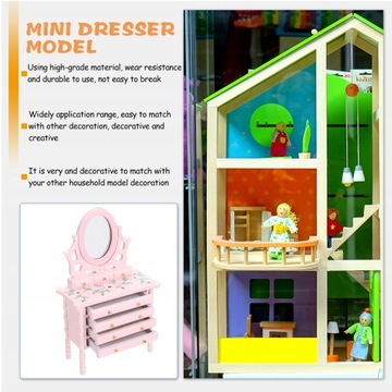 Komoda Model miniaturowa dekoracja wystrój domku