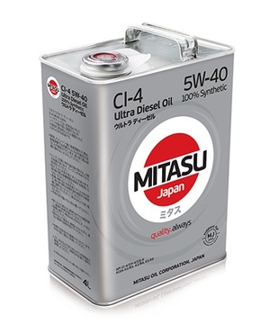 JAPOŃSKI OLEJ MITASU ULTRA DIESEL CI-4 5W-40 MJ-212 4L