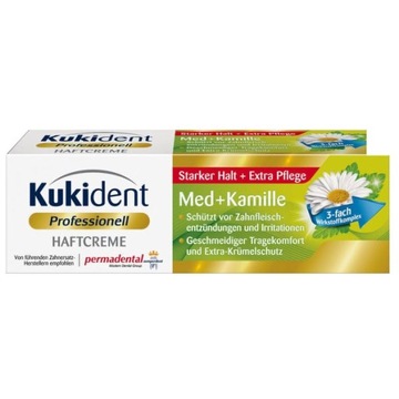 Kukident krem klej do mocowania protez rumianek 40 g z NIEMIEC