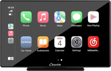 RADIOODTWARZACZ CARPLAY CARPURIDE WYŚWIETLACZ BLUETOOTH SAMOCHODOWY ANDROID