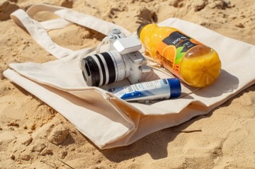 СУМКА ИЗ ПЛОТНОГО ХЛОПКА 38х8х8х42 см ЭКРУ 220г для покупок ДНО И СТОРОНЫ ЭКО