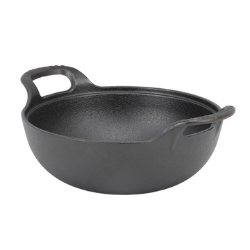 Wok ŻELIWNY duża patelnia potraw dań azjatyckich 20cm
