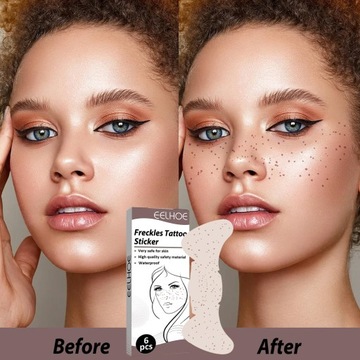 6 водонепроницаемый костюм для макияжа с веснушками