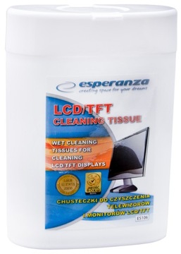 САЛФЕТКИ ESPERANZA ДЛЯ LCD, TFT, LED, OLED МОНИТОРОВ x100