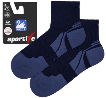 Skarpety sportowe Wola FROTTE z jonami srebra AG+ ocieplane i wygodne 42-44
