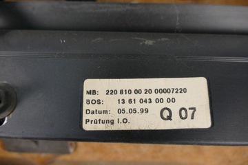 MERCEDES S W220 POLIČKA ZADNÍ A2206940142
