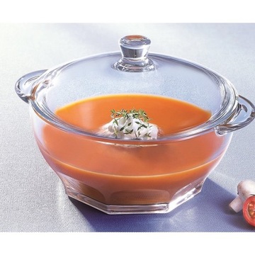 СТЕКЛЯННАЯ ВАЗА ДЛЯ СУПА ЗАКАЛЕННОЕ СТЕКЛО 2,5 Л LUMINARC ГРАНИТЫ